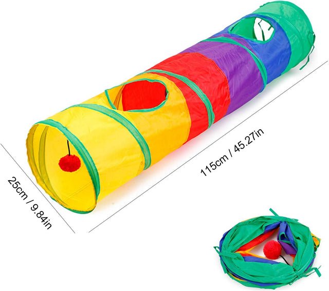32-Piece Interactive Cat Toy Set — Tunnel, Wand, Balls & More