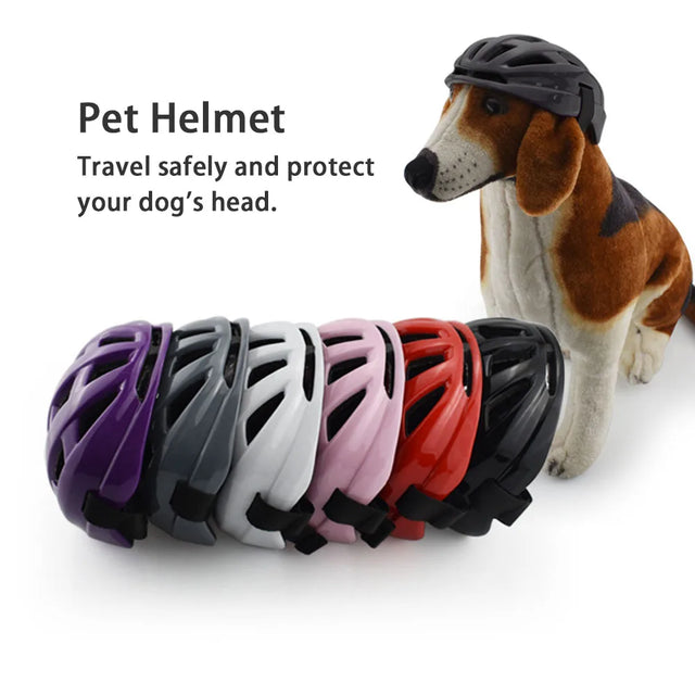 Adjustable Dog Safety Helmet — For Bike, Motorcycle & Outdoor Adventures