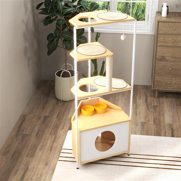 Corner Cat Tower — Space-Saving Climbing Tree