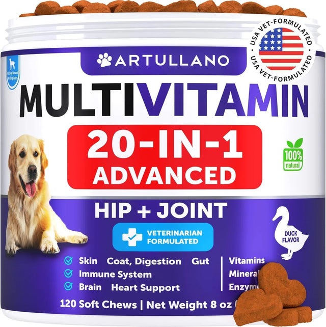 20-in-1 Dog Multivitamin Chews with Glucosamine — Daily Wellness Support